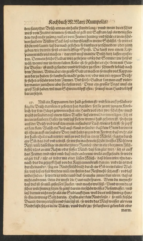 Blancmanger vom Kapaun (Manscho Blancko) – Originalseite