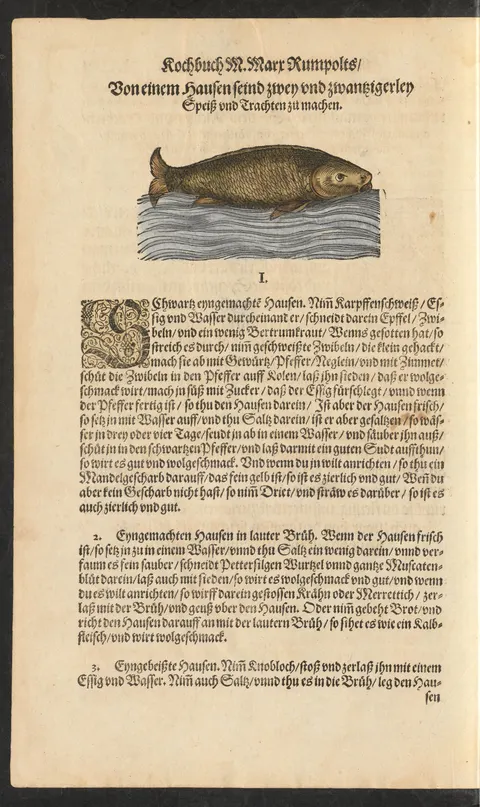 Stör in klarer Brühe mit Meerrettich – Originalseite