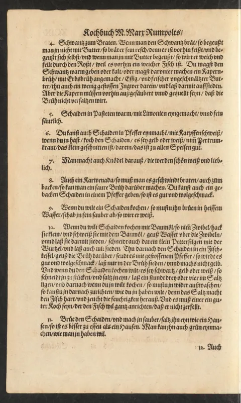 Gebratener Schaiden-Schwanz mit Kapernbrühe – Originalseite