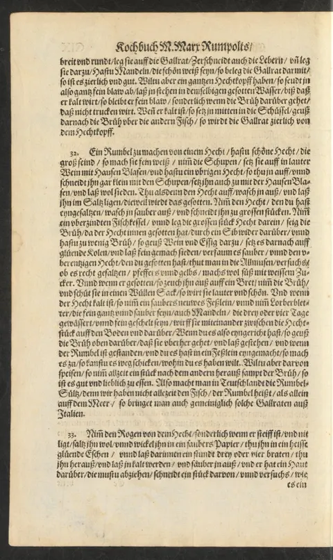 Gebratener Hechtrogen in Asche – Originalseite