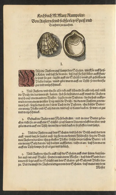 Austern in der Schale auf Glut gebraten – Originalseite