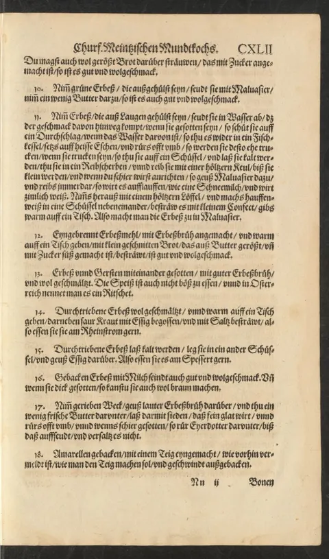 Erbsen und Gerste mit Schmalz, in Österreich „Ritschet“ genannt – Originalseite