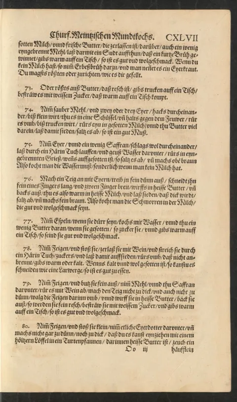 Wassermus aus Grieß mit Ei und Safran – Originalseite