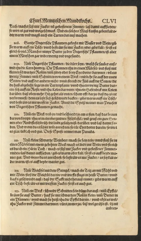 Ganze Ungarische Pflaumen in Wasser und Wein gekocht – Originalseite