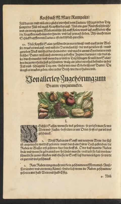 Weichselsauce, dick eingekocht und mit Wein gelöst – Originalseite