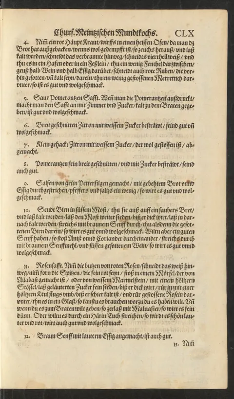 Saurer Pomeranzensaft mit Zimt und Zucker zum Braten – Originalseite