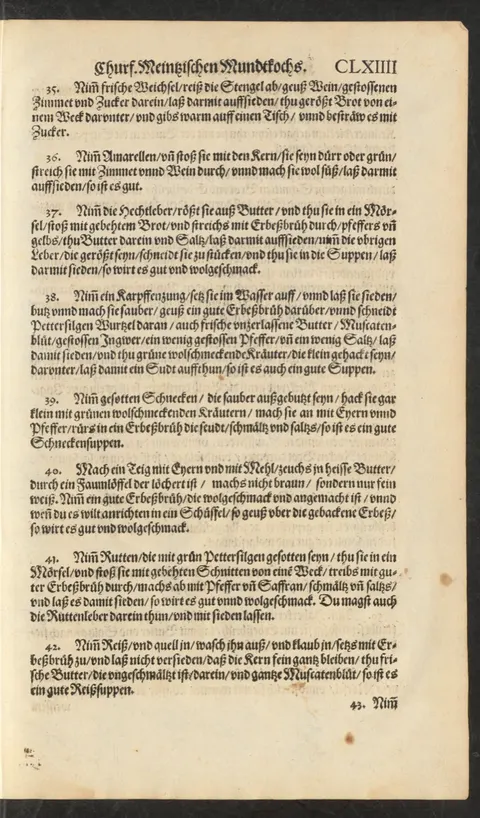 Amarellensuppe (Sauerkirschen), getrocknet oder frisch – Originalseite