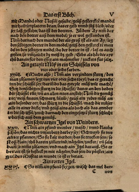 Geteiltes Mus in vier oder sechs Farben – Originalseite