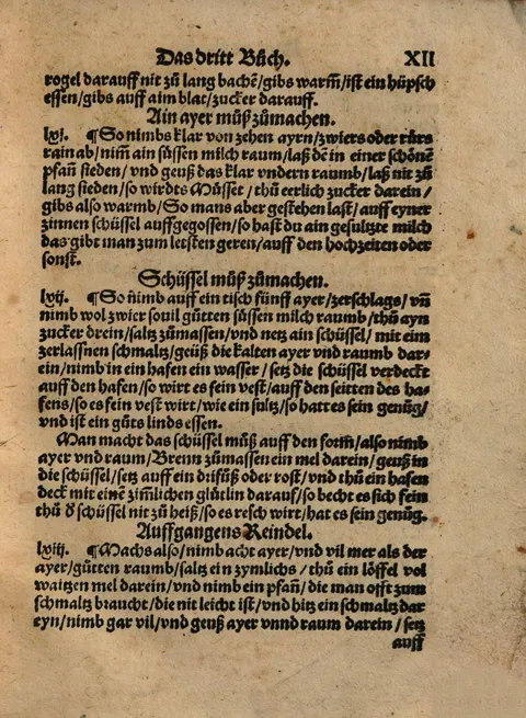 Schüsselmus im Wasserbad – Originalseite