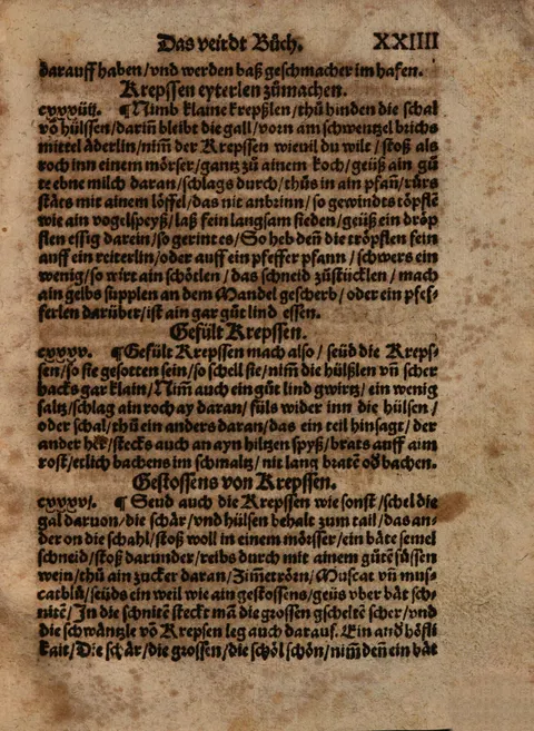 Gefüllte Krebse – Originalseite