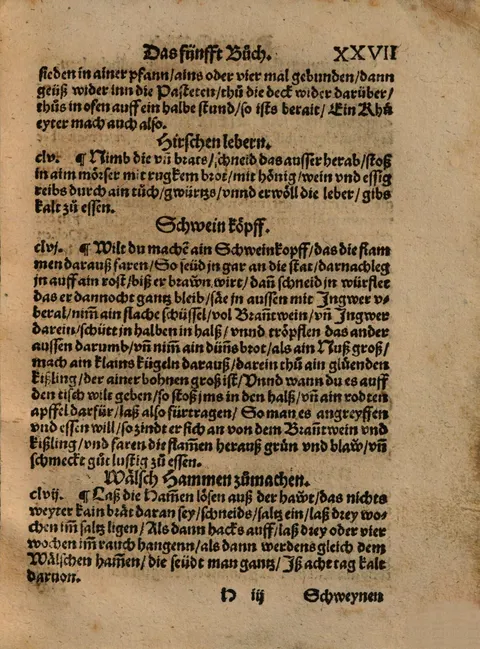 Welscher Schinken (pökeln, räuchern und vor dem Servieren kochen) – Originalseite