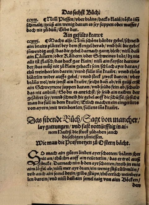 Preßmetzen zu Ostern – Originalseite