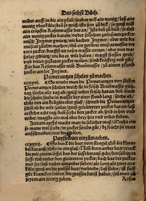 Kandierte Pomeranzen- und Zitronenschalen – Originalseite