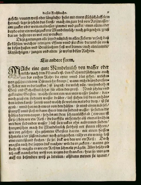 Ganze Gerste in Mandelmilch für Kranke, andere Form – Originalseite
