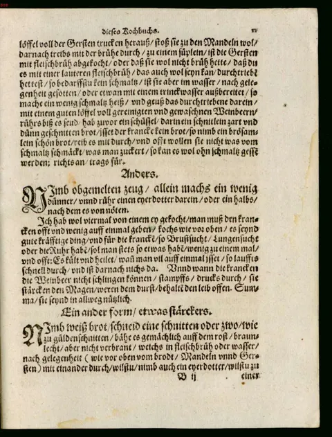 Gerstensüpplein mit Eidotter, dünner – Originalseite