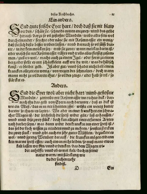 Mandel-Eigelb-Mus für Kranke, andere Form – Originalseite