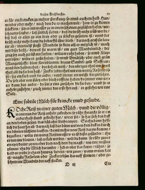 Feine Reismilch für Kranke und Gesunde – Originalseite