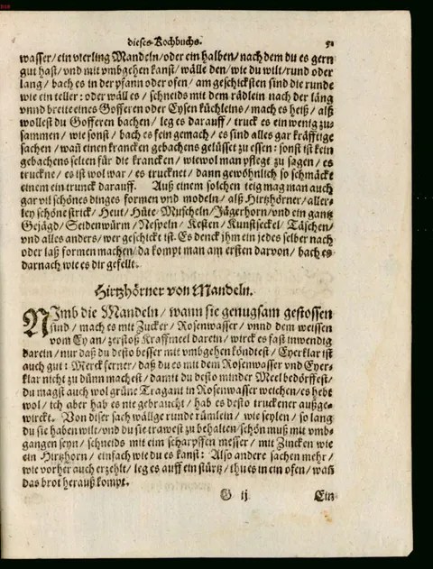 Hirschhörner aus Mandelmasse – Originalseite