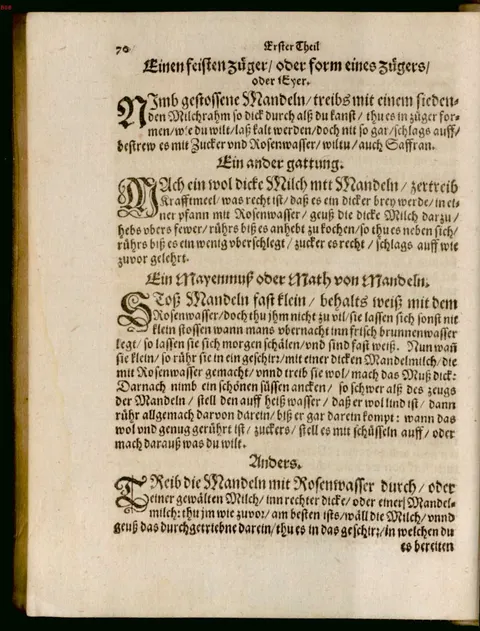 Mandelmus mit Schmalz, kalt gerührt – Originalseite