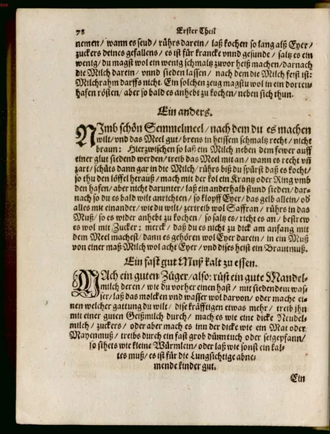 Brautmus aus Semmelmehl – Originalseite