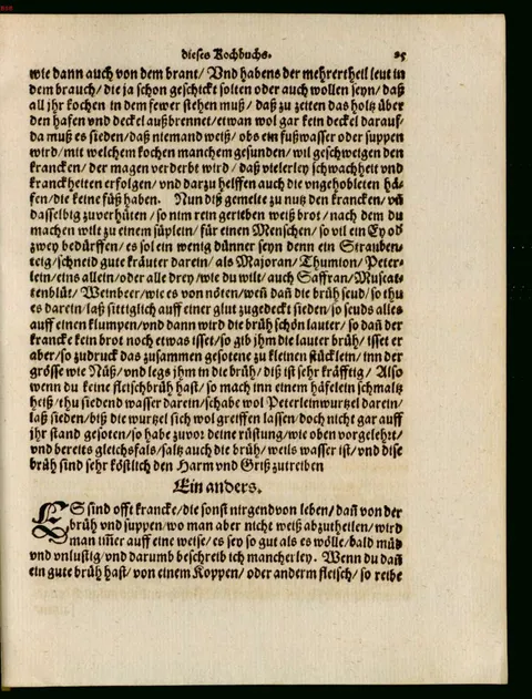 Röstbrotbrühe für Kranke, andere Form – Originalseite