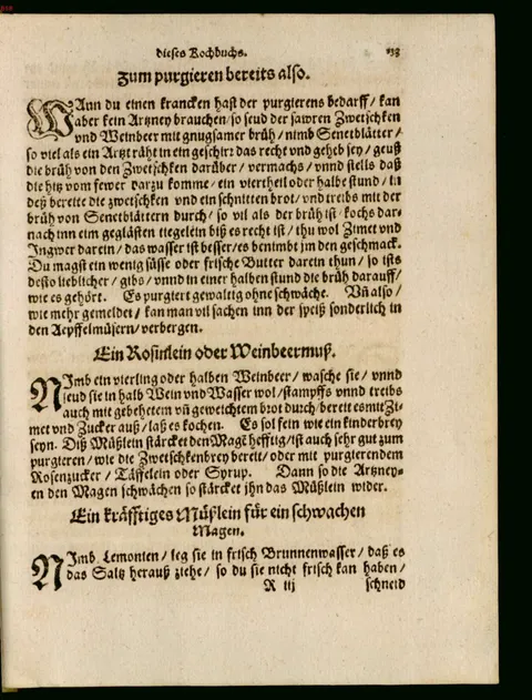 Zwetschgenbrei mit Sennesblättern zum Abführen – Originalseite