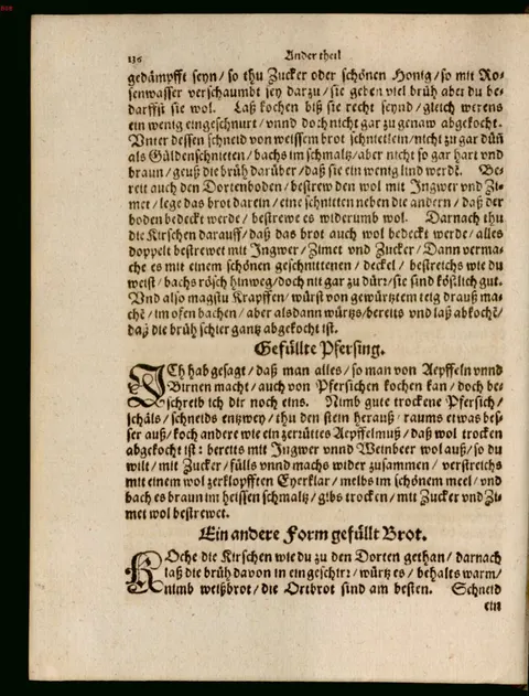 Gefülltes Brot mit Kirschen und Kirschbrühe, andere Form – Originalseite