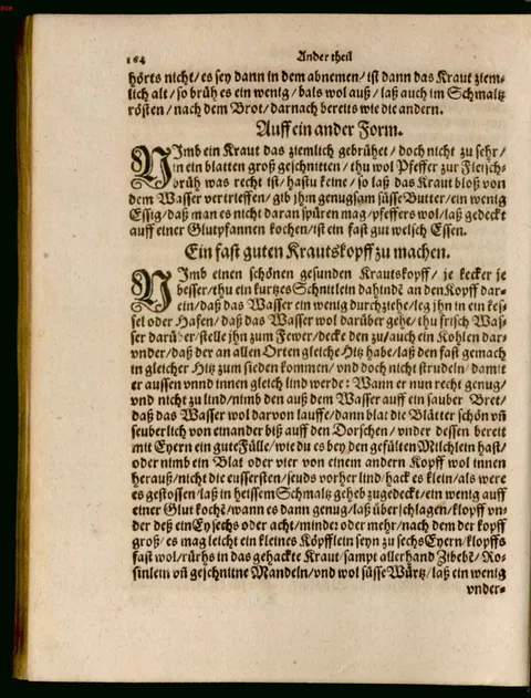 Gefüllter Kohlkopf, in Schmalz gebräunt – Originalseite