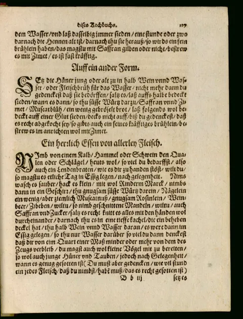 Gehacktes Mischfleisch mit Rosinen und Zimt, in der Kachel gegart – Originalseite