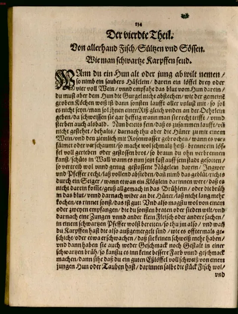 Schwarze Karpfen und Hühner in Blutbrühe – Originalseite