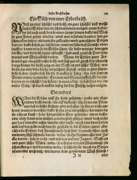 Erbsenmus mit Eigelb, auch zu Schnitten – Originalseite