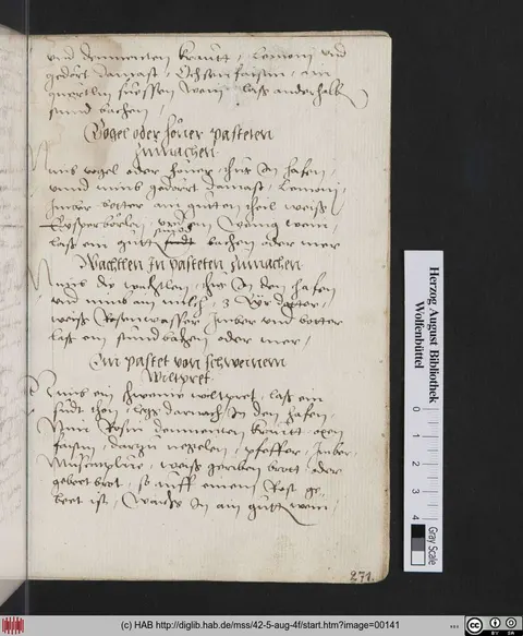 Vogel- oder Hühnerpastete – Originalseite