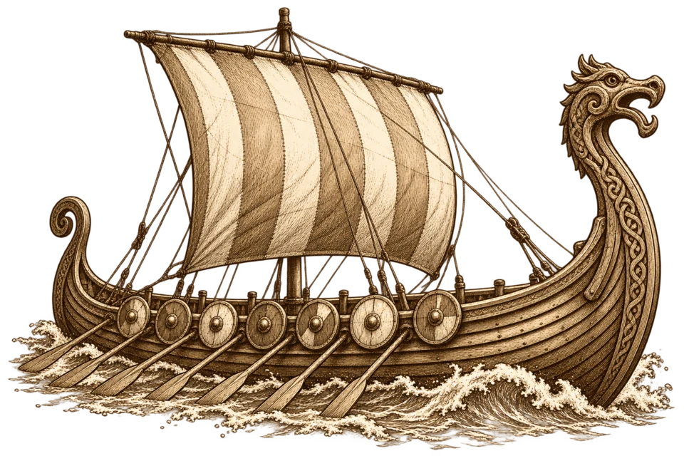 Wikinger-Drachenboot