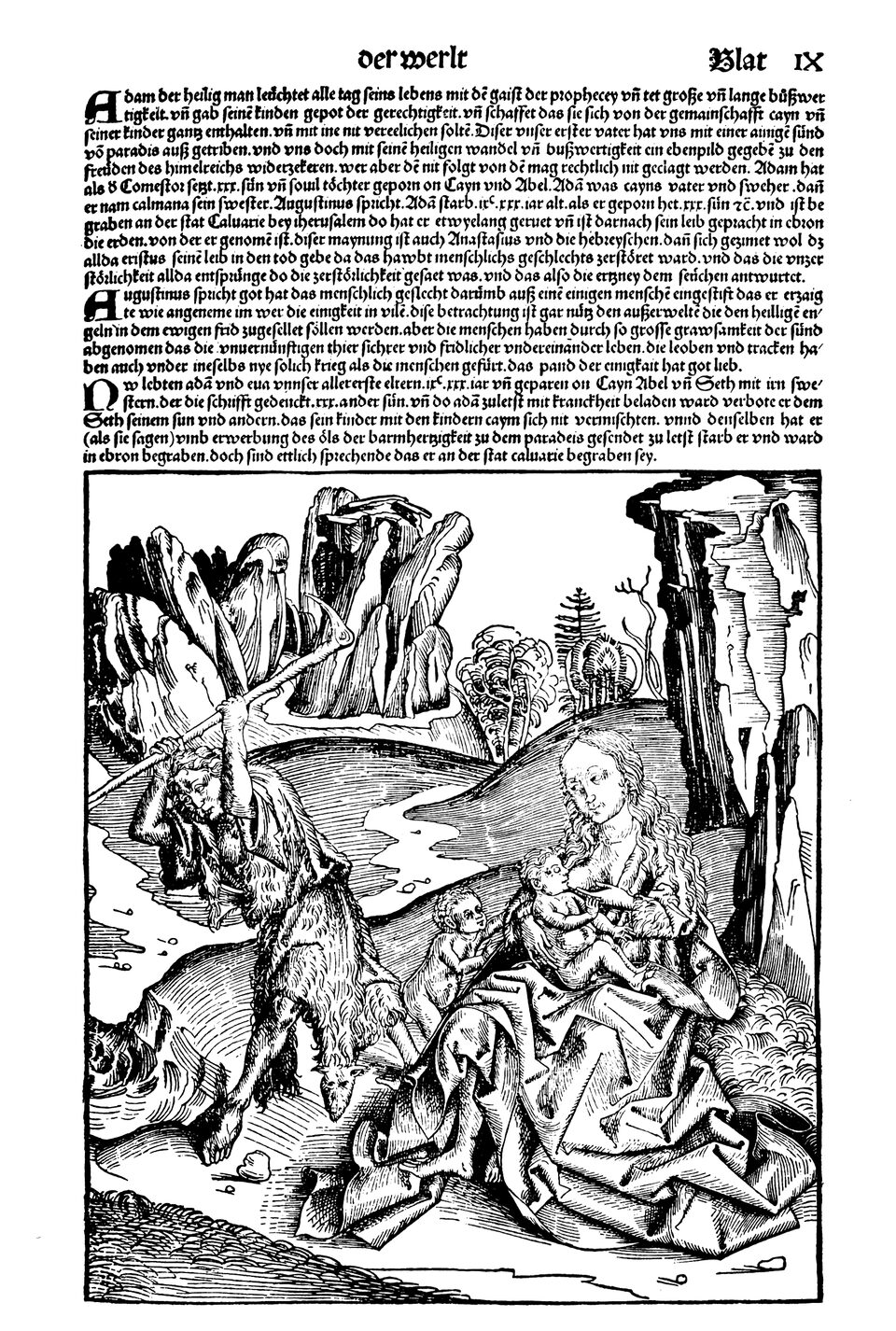 Schedelsche Weltchronik Blatt 9, rechte Seite