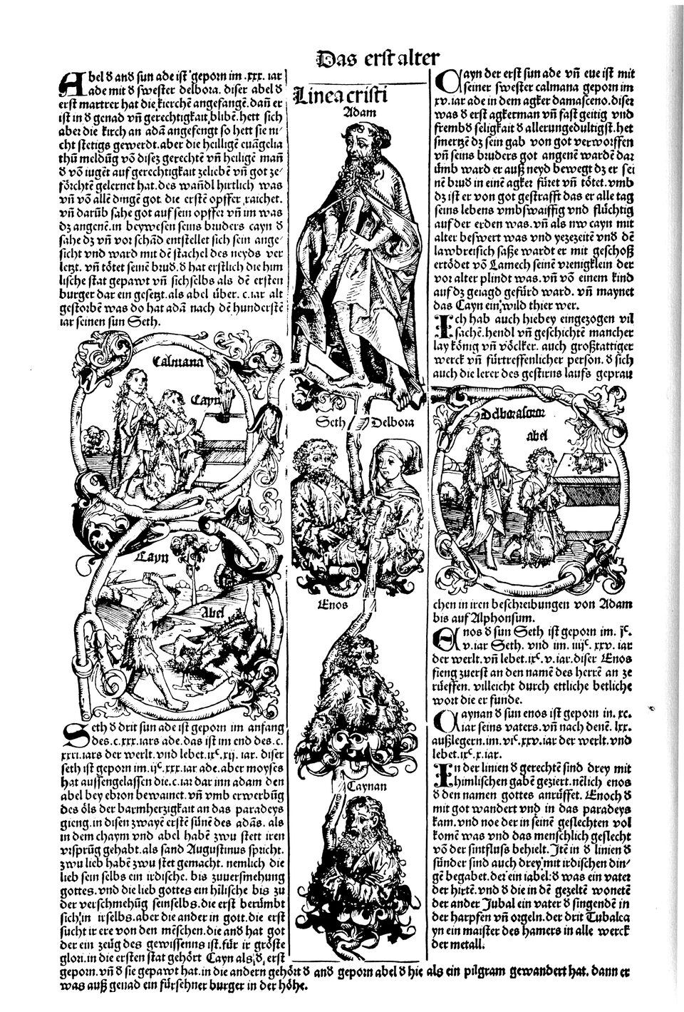 Schedelsche Weltchronik Blatt 10, linke Seite
