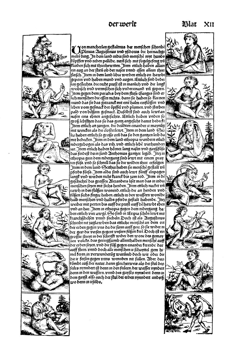 Schedelsche Weltchronik Blatt 12, rechte Seite