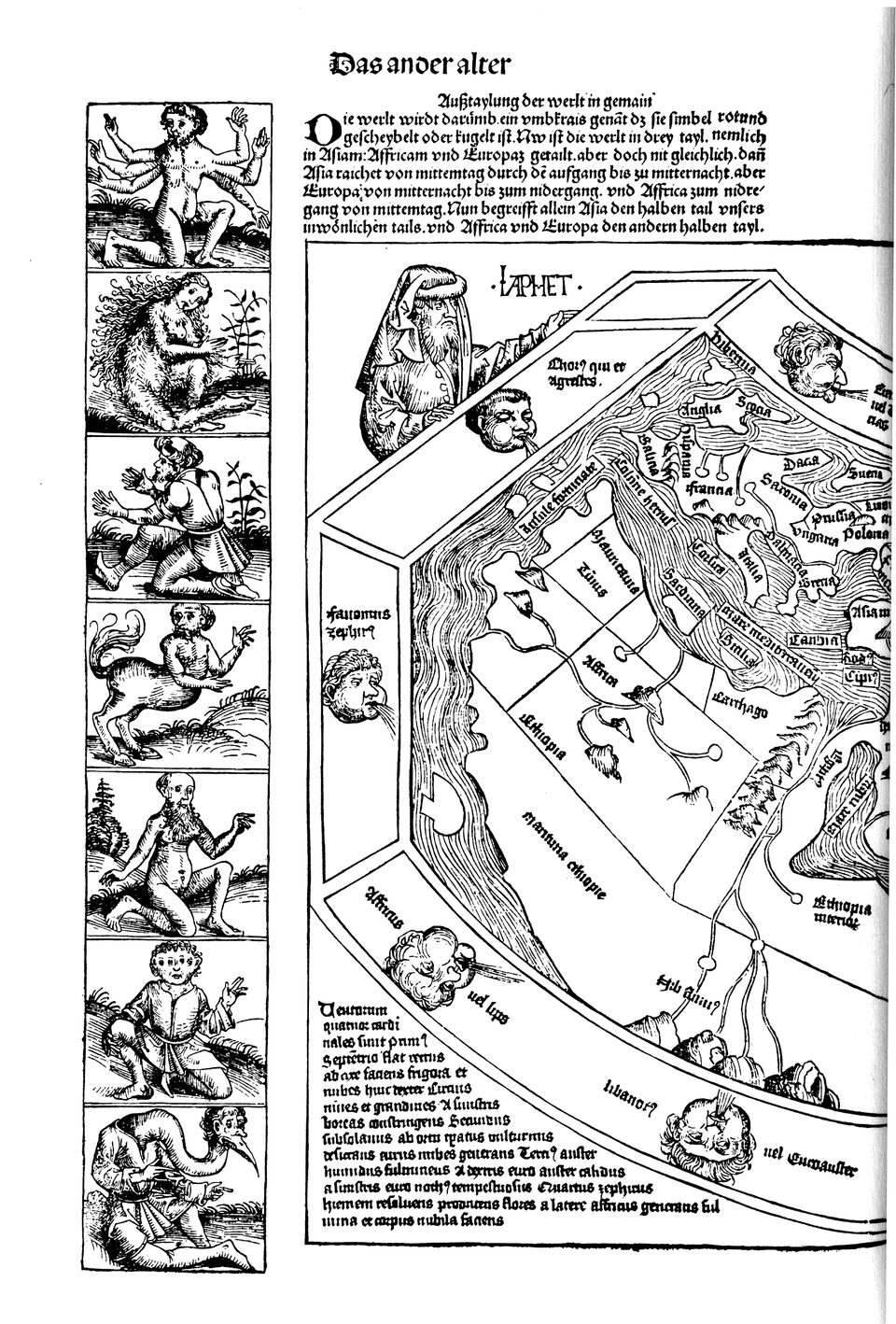 Schedelsche Weltchronik Blatt 13, linke Seite