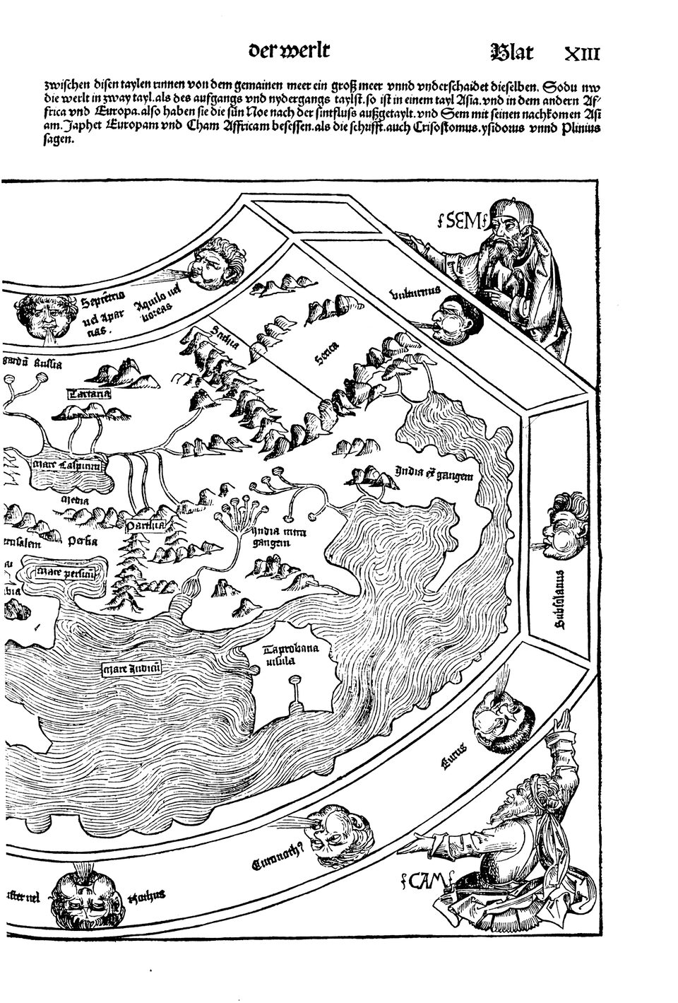 Schedelsche Weltchronik Blatt 13, rechte Seite