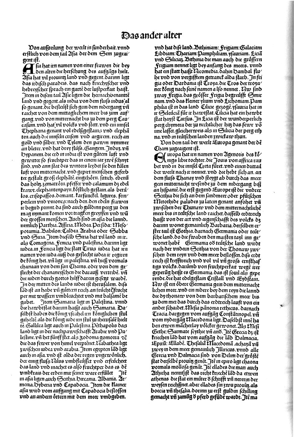 Schedelsche Weltchronik Blatt 14, linke Seite