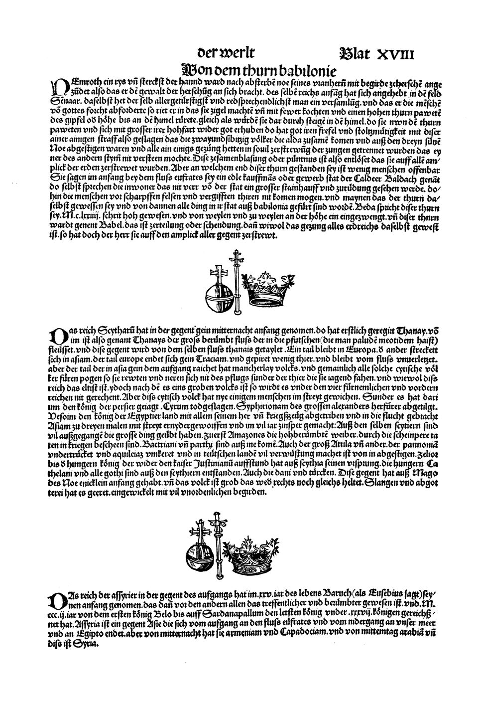 Schedelsche Weltchronik Blatt 18, rechte Seite