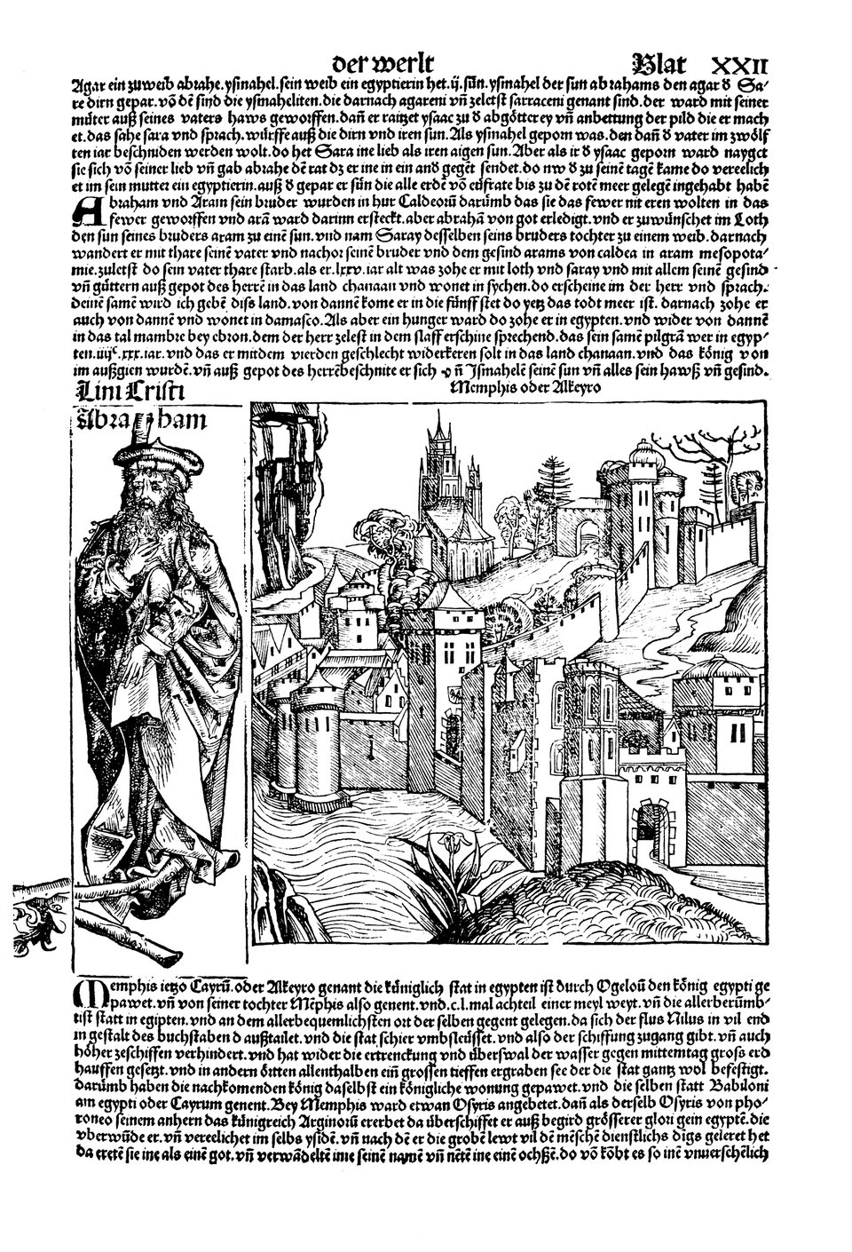 Schedelsche Weltchronik Blatt 22, rechte Seite