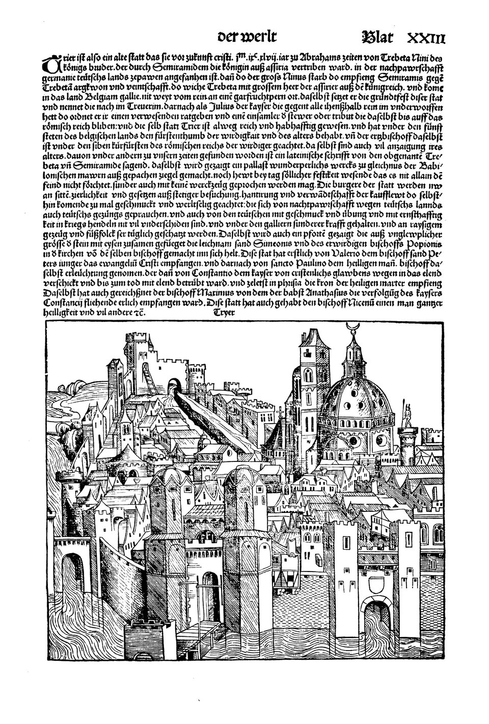 Schedelsche Weltchronik Blatt 23, rechte Seite