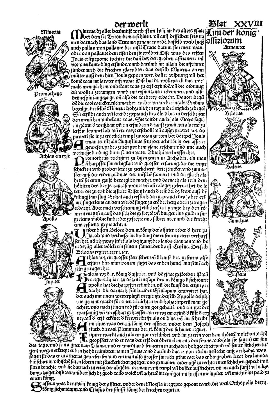 Schedelsche Weltchronik Blatt 28, rechte Seite