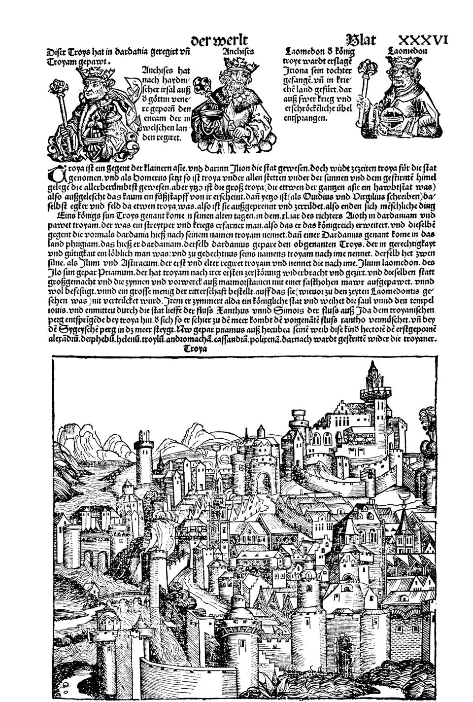Schedelsche Weltchronik Blatt 36, rechte Seite