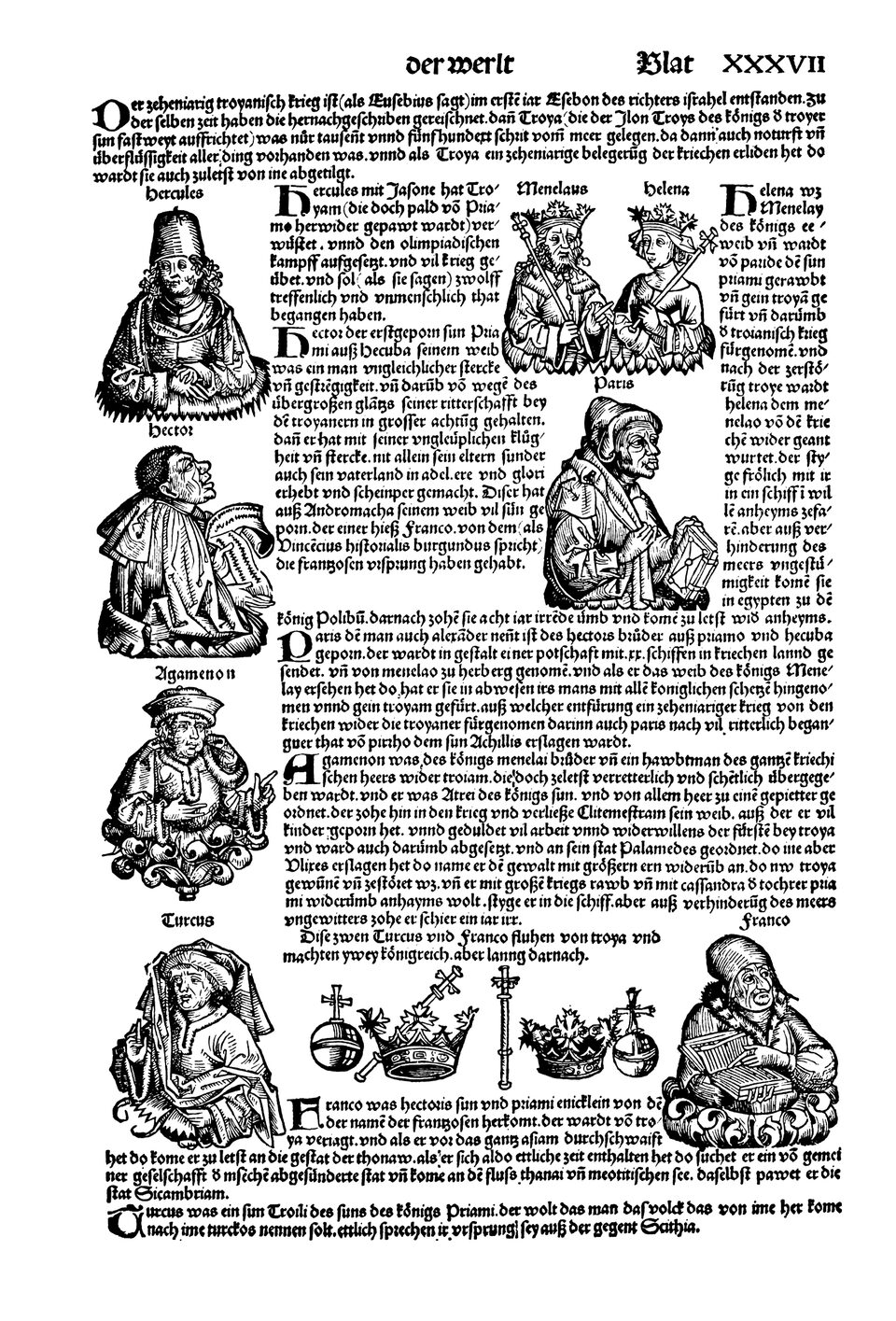 Schedelsche Weltchronik Blatt 37, rechte Seite
