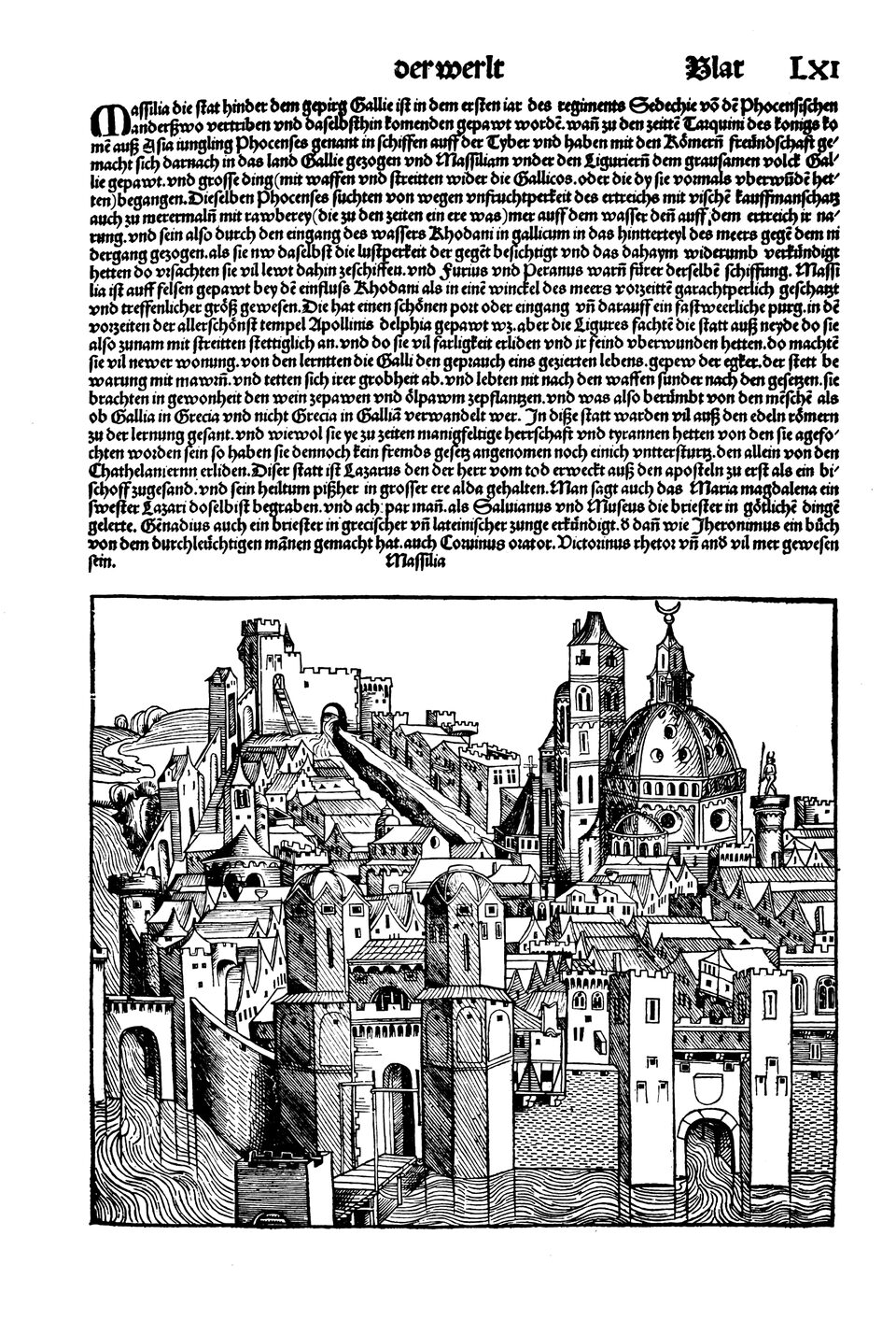 Schedelsche Weltchronik Blatt 61, rechte Seite