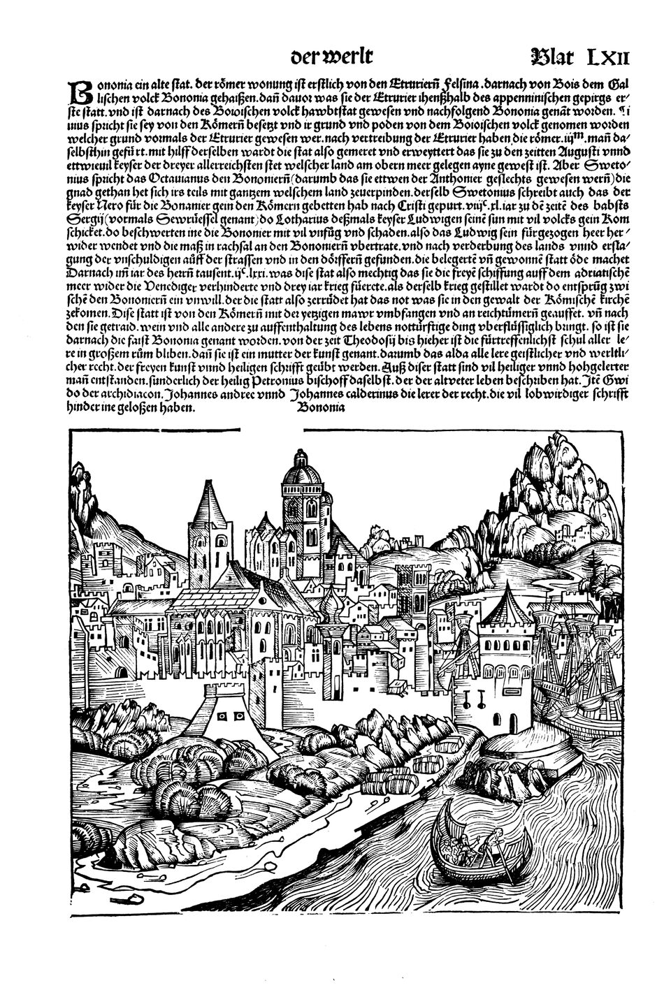 Schedelsche Weltchronik Blatt 62, rechte Seite