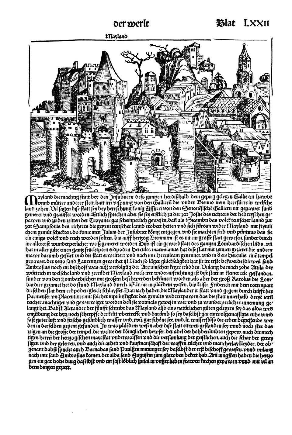 Schedelsche Weltchronik Blatt 72, rechte Seite