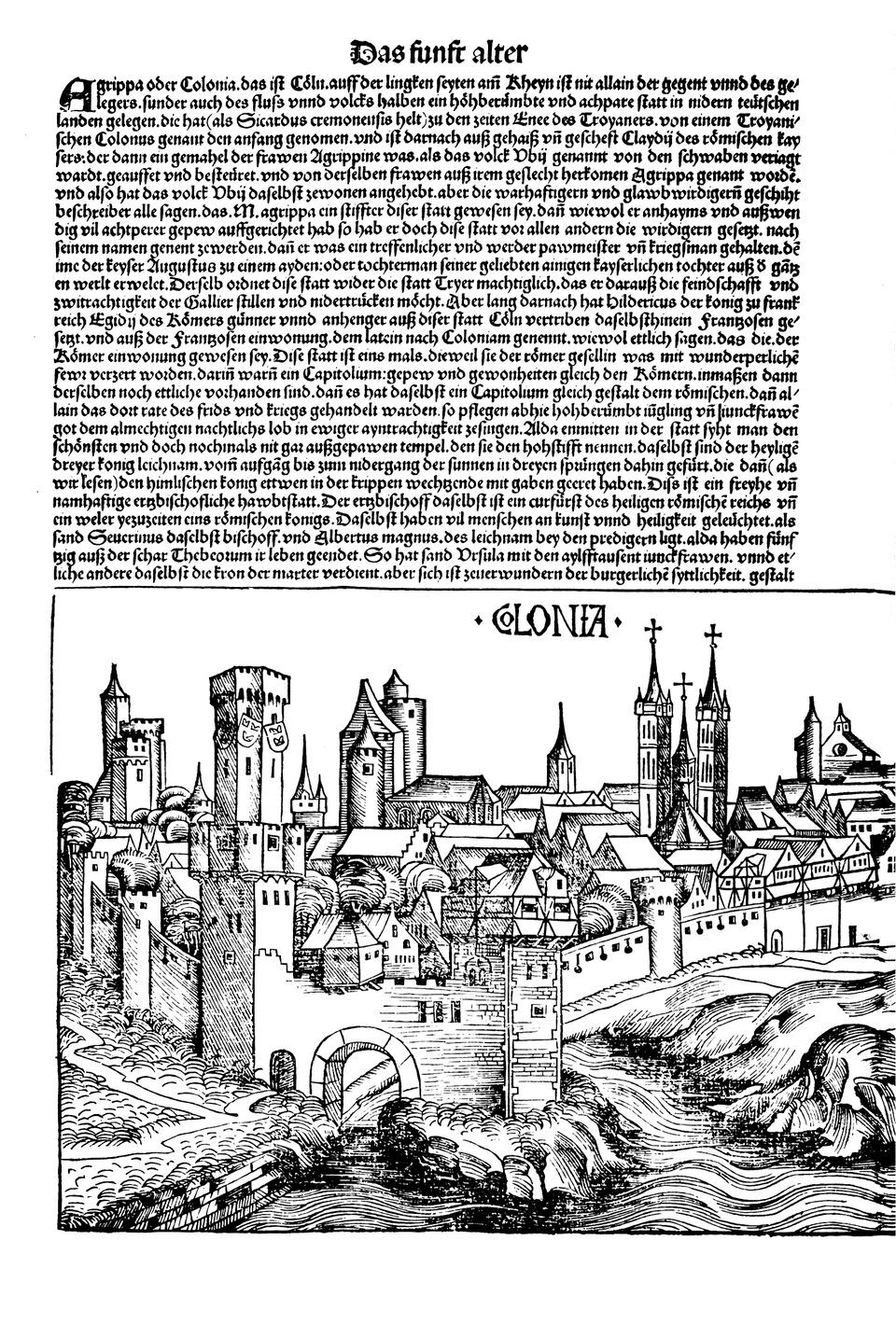 Schedelsche Weltchronik Blatt 91, linke Seite