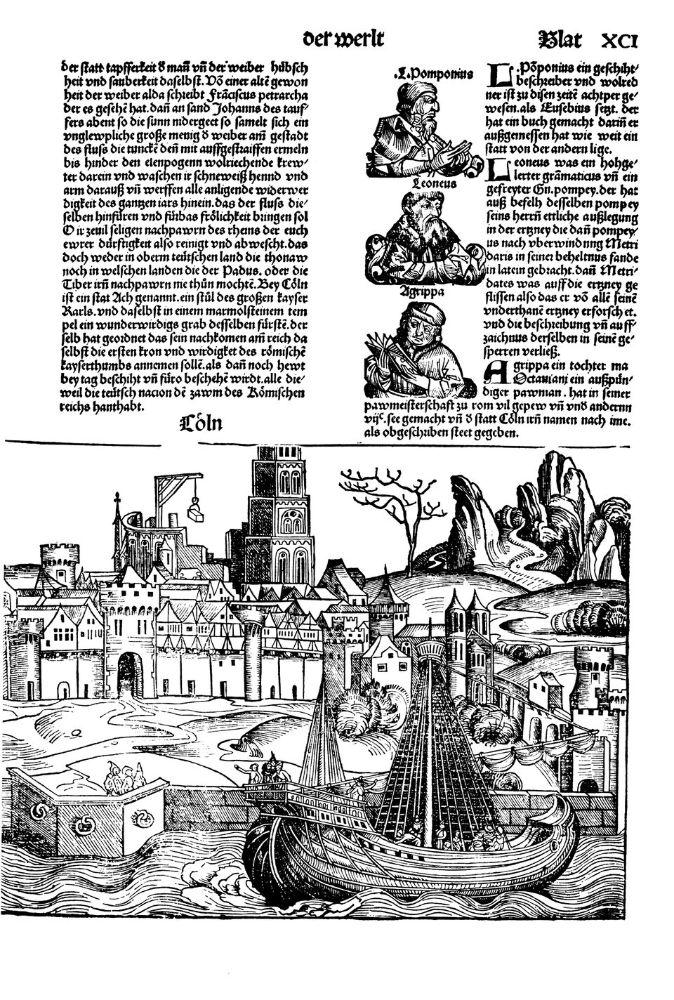 Schedelsche Weltchronik Blatt 91, rechte Seite